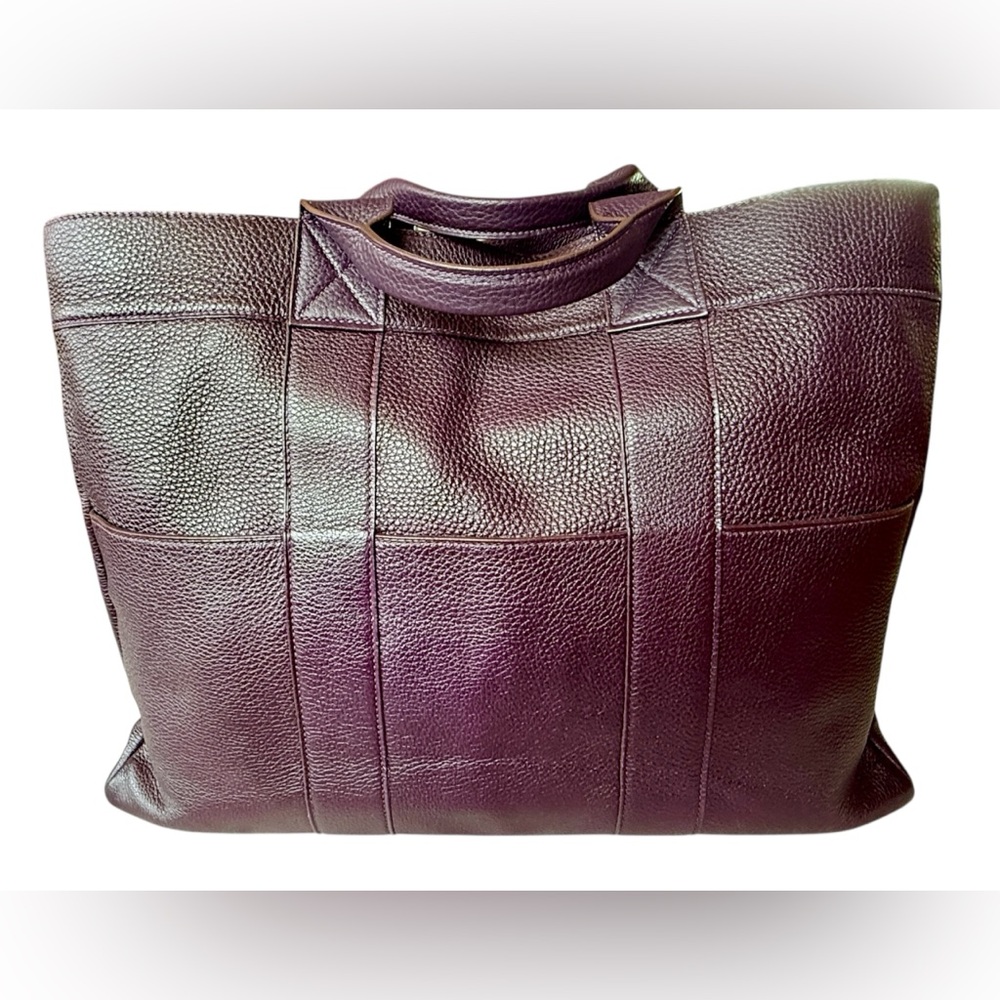 Hermès Fourre Tout MM Leather Tote in Raisin (Purple)